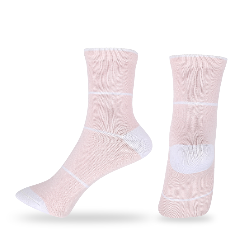 Chaussettes habillées en bambou pour femmes en gros ou sur mesure avec des rayures