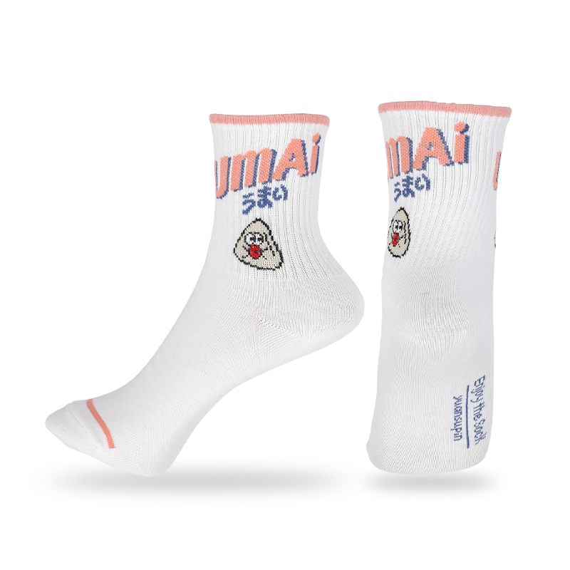 Chaussettes unisexes à rayures classiques avec motif lettres