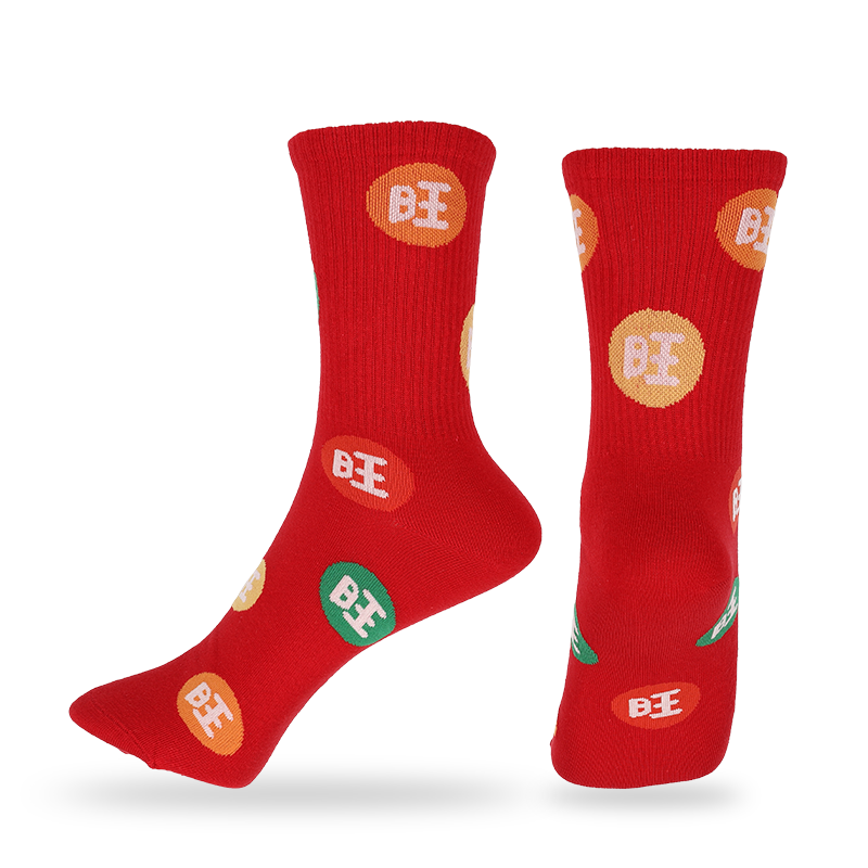 Chaussettes habillées de style chinois pour femmes en gros ou sur mesure avec des caractères et des motifs chinois