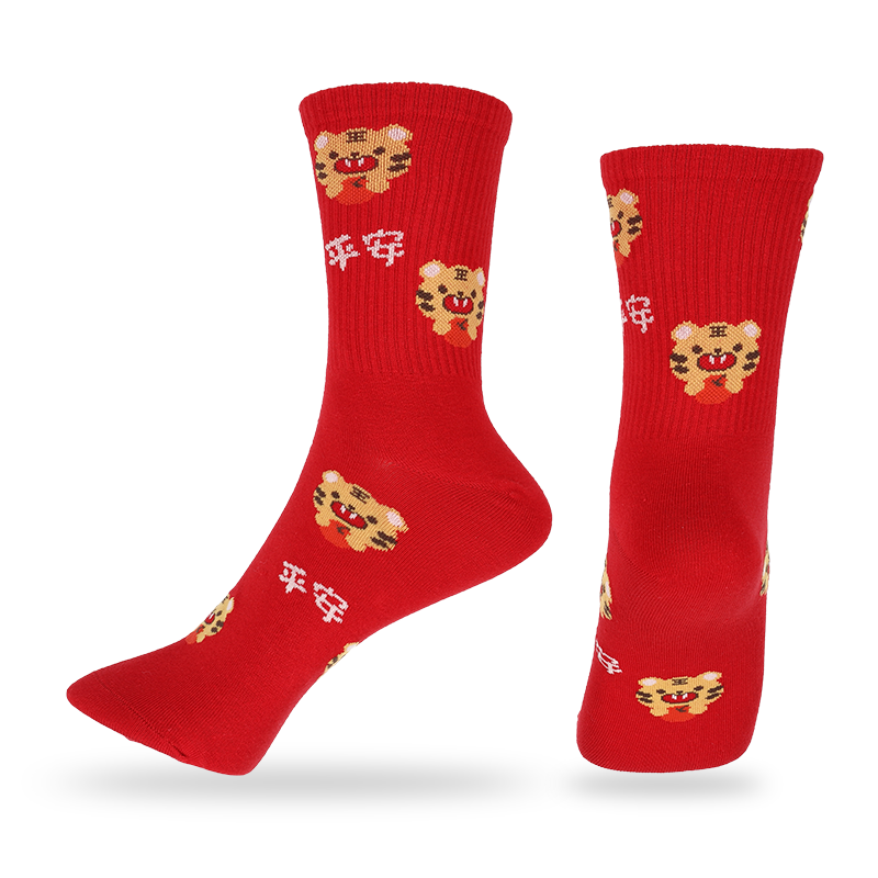 Chaussettes habillées de style chinois pour femmes en gros ou sur mesure avec des caractères et des motifs chinois