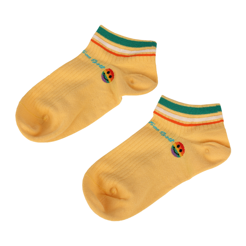 Vente en gros ou sur mesure dames smiley emoji visage chaussettes à motifs de baskets