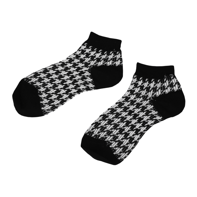 Chaussettes souples classiques pour femme en jacquard à double cylindre