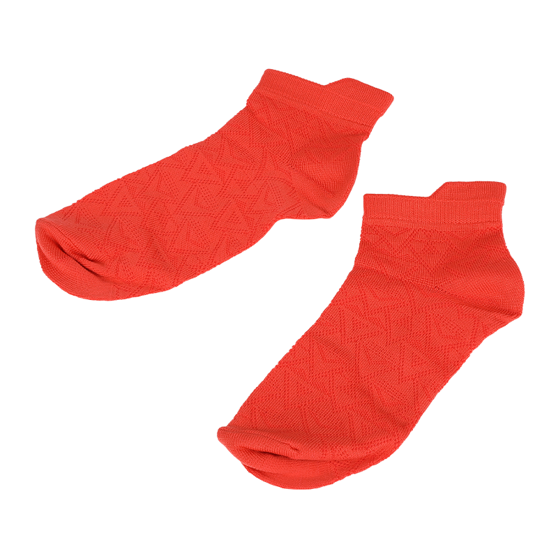 Chaussettes basses pour femmes en nylon microfibre super doux à motifs losanges