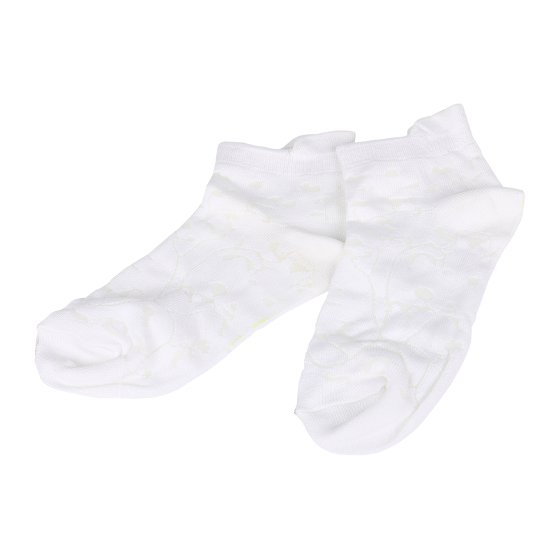 Chaussettes à la cheville en nylon microfibre super doux à motif floral pour femmes