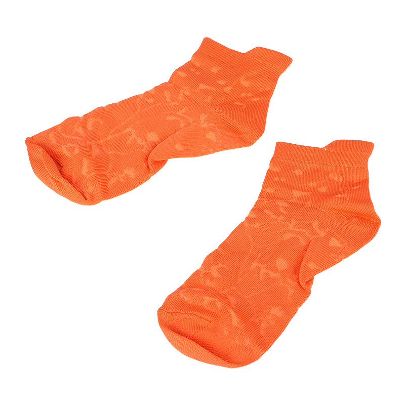 Chaussettes à la cheville en nylon microfibre super doux à motif floral pour femmes