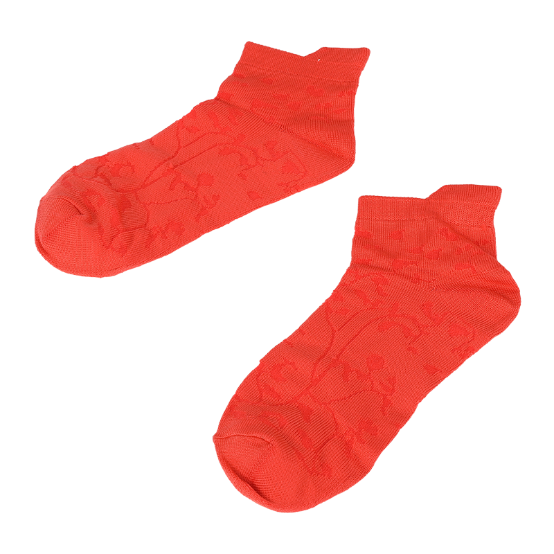 Chaussettes à la cheville en nylon microfibre super doux à motif floral pour femmes