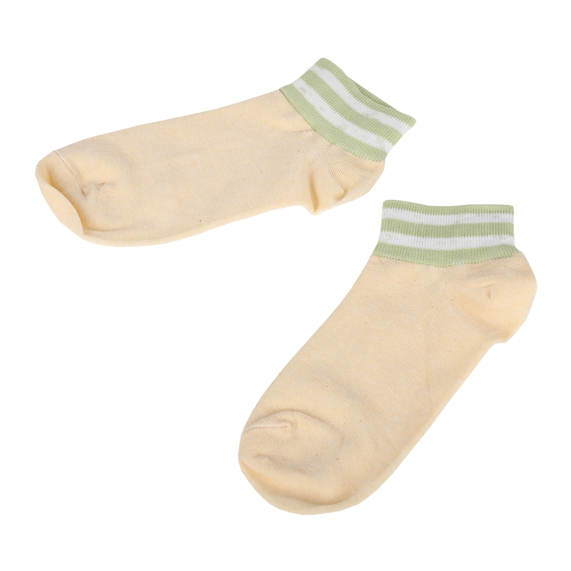 Conception gratuite logo personnalisé hommes cheville classique bas prix chaussettes avec passepoil rayé, bonneterie