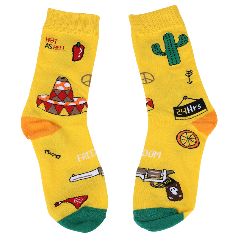 Assortissez l'esthétique de votre collection de vêtements chaussettes unisexes décontractées à coupe sèche, fabriquées avec du coton de haute qualité, de sorte que les chaussettes sont douces, confortables, durables, respirantes et chaudes.