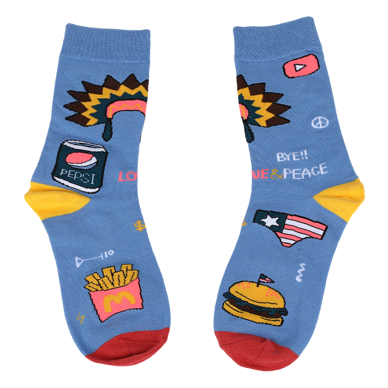 Assortissez l'esthétique de votre collection de vêtements chaussettes unisexes décontractées à coupe sèche, fabriquées avec du coton de haute qualité, de sorte que les chaussettes sont douces, confortables, durables, respirantes et chaudes.
