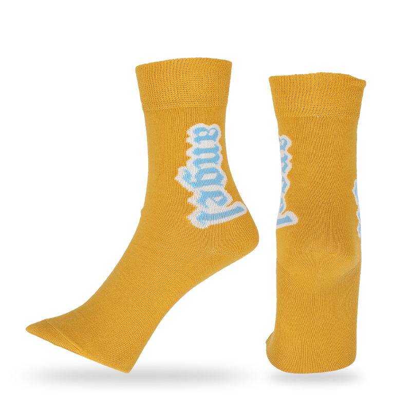 Couleurs et motifs personnalisés pour hommes chaussettes classiques avec lettres