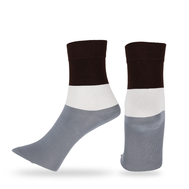 Chaussettes décontractées, habillées ou streetwear personnalisées en coton peigné OEKO-Tex de haute qualité pour hommes fils de coton naturels anti-boulochage chaussettes habillées classiques à larges rayures chaussettes de marche quotidiennes