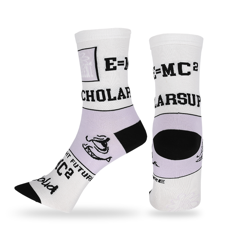 chaussettes habillées pour hommes avec un riche motif jacquard et un motif abstrait