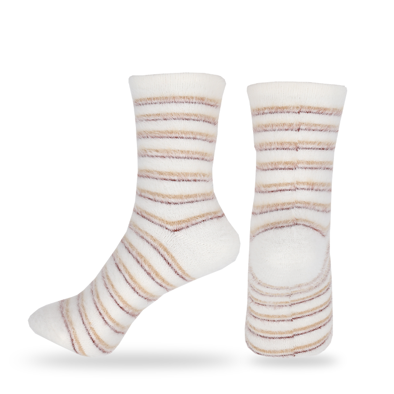 Chaussettes chaudes thermiques à motif de conception d'hiver en martre artificielle en gros ou sur mesure