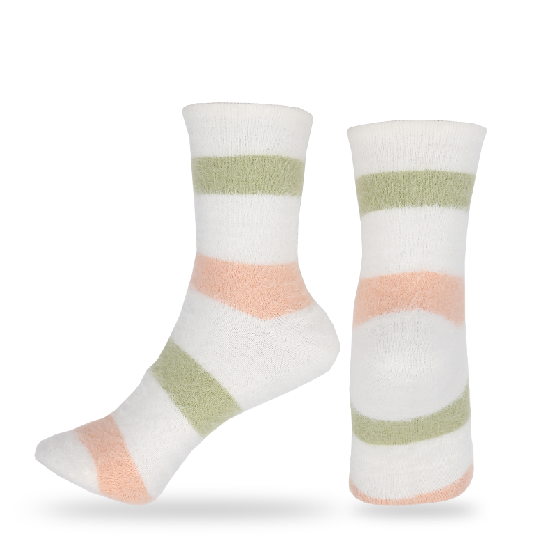 Chaussettes chaudes thermiques à motif de conception d'hiver en martre artificielle en gros ou sur mesure
