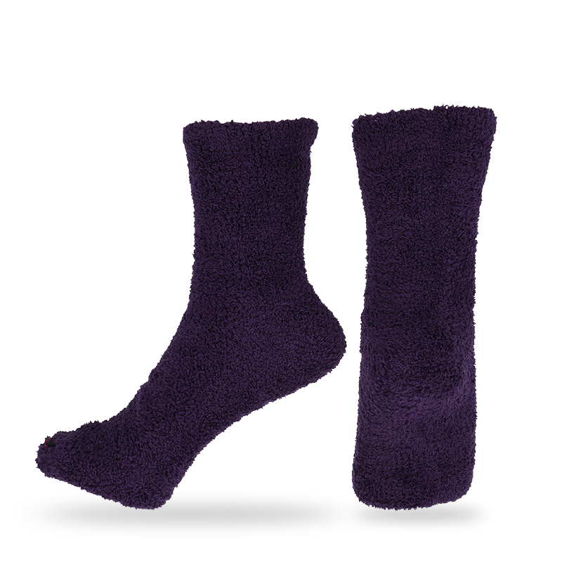Chaussettes de sol d'intérieur floues chaudes thermiques d'hiver de faible épaisseur de fil de plumes super douces personnalisées