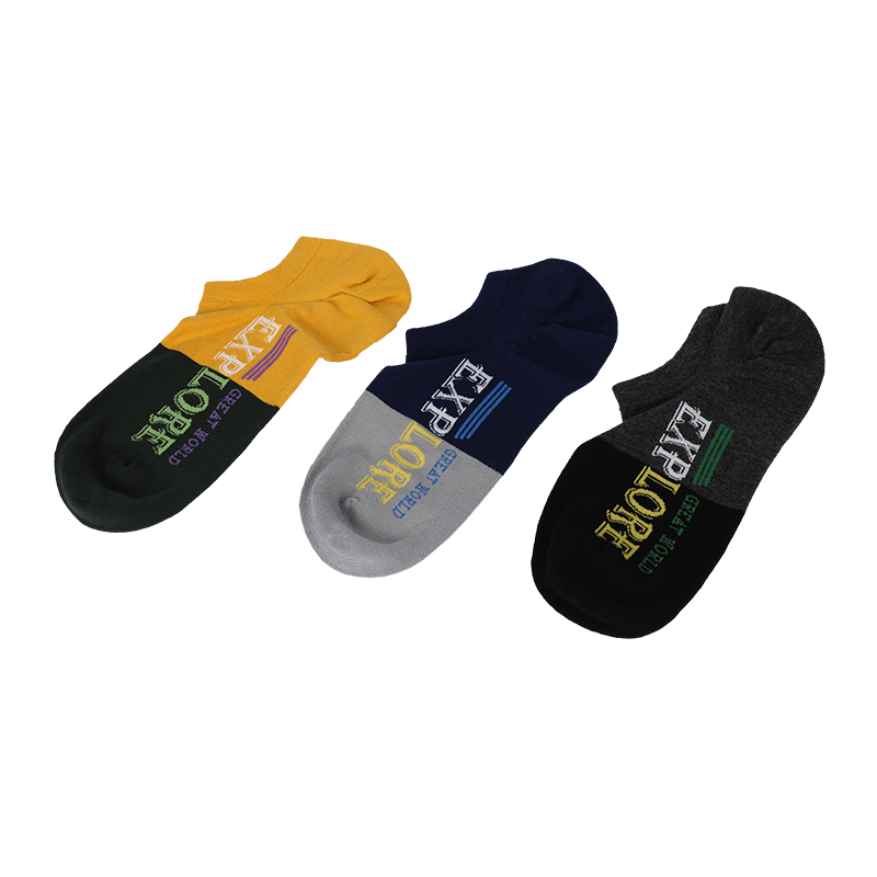 Le logo personnalisé accepte les chaussettes invisibles invisibles à talon cousu en U classiques pour hommes
