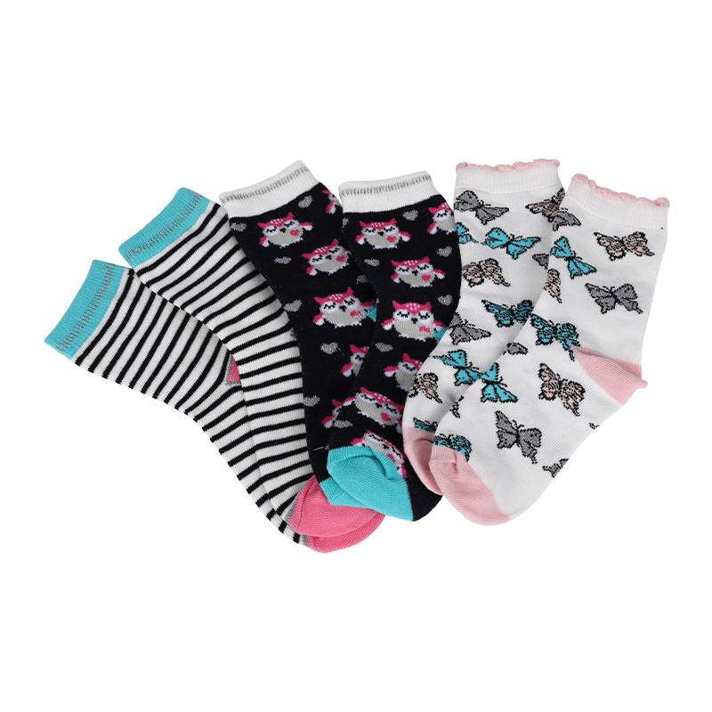 0-8 ans enfants jolies chaussettes fines fantaisie avec fil de plumes et jacquard délicat lurex argenté