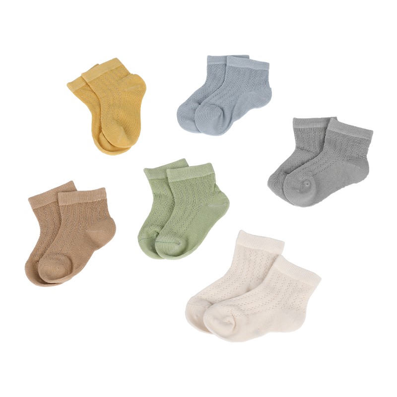 3-10 ans bébé et enfants 144N chaussettes fines en coton respirant maille côtelée de 4 tailles