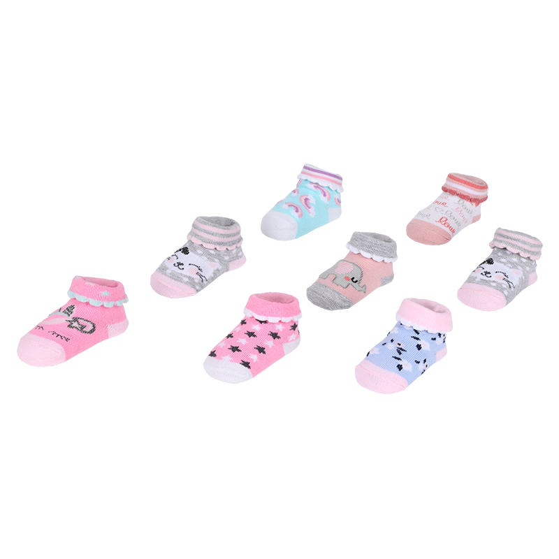 96N 0-24M unisexe bébé chaussettes nouveau-né infantile chaussons enfant en bas âge boîte cadeau ensemble bébé chaussettes pour le marché nord-américain
