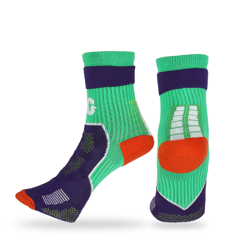 Chaussettes de basket-ball Freestyle en tissu éponge/pile avec technologie de maintien, soutien de la voûte plantaire et conception en maille respirante pour hommes