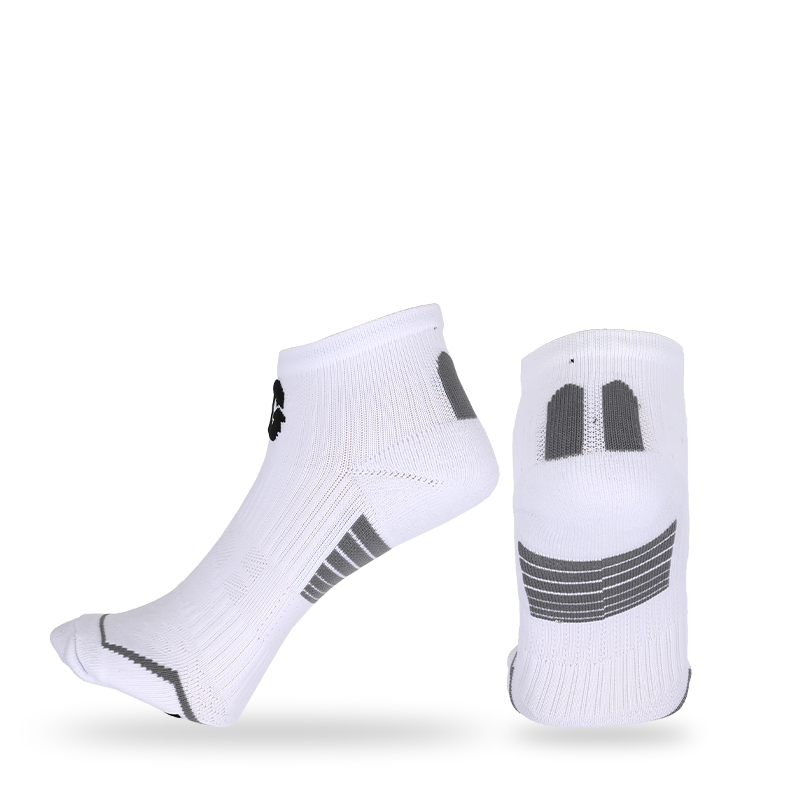 Chaussettes basses athlétiques en éponge/peluche à coussin gratuit avec technologie de maintien, soutien de la voûte plantaire et conception en maille respirante