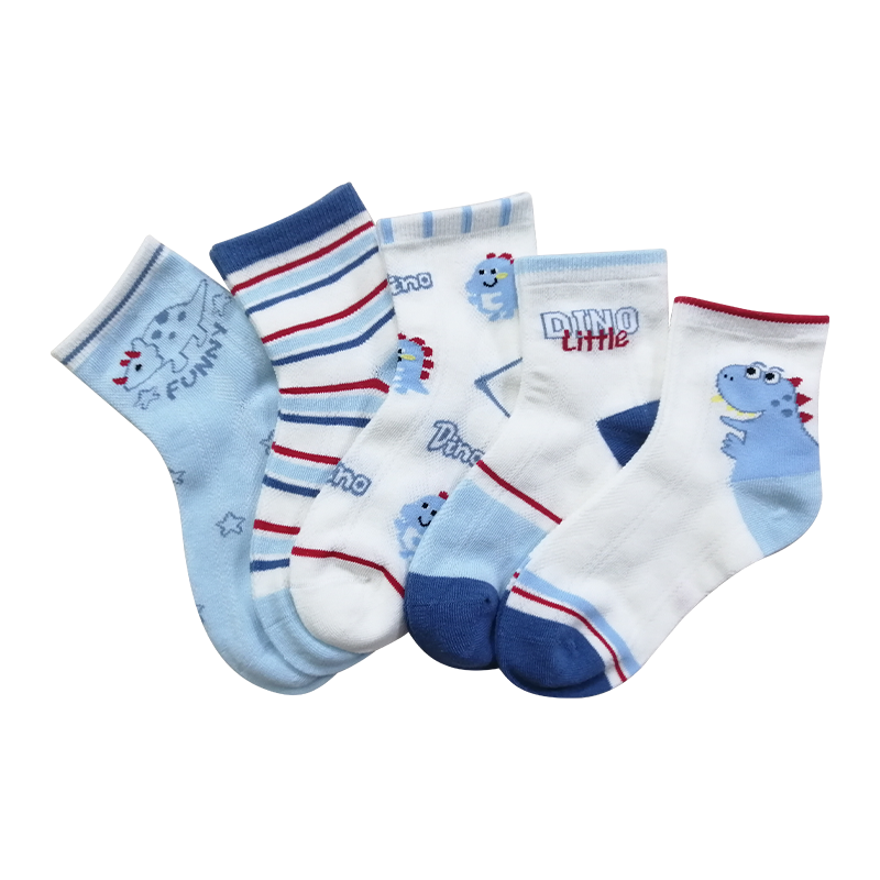 Chaussettes pour enfants à motif de dinosaure doux et adorables
